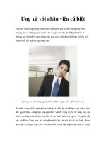 Tài liệu Ứng xử với nhân viên cá biệt doc