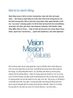 Tài liệu Giá trị từ danh tiếng ppt