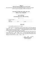 Tài liệu Mẫu bản công bố sản phẩm rau, quả, chè an toàn pptx