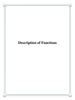 Tài liệu Description of Functions doc