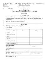 Tài liệu Quyết định công nhận chấm dứt việc giám hộ (Bản chính) – mẫu sử dụng tại UBND cấp xã docx