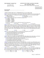 Tài liệu Đề thi tuyển sinh Cao đẳng năm 2010 môn Sinh khối B - mã đề 628 docx