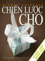 Tài liệu Chiến lược CHO (Strategy of GIVING) doc