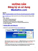 Tài liệu HƯỚNG DẪN Đăng ký và sử dụng Mediafire.com docx