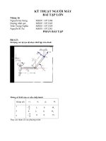 Tài liệu Bài tập kỹ thuật người máy ppt