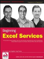 Tài liệu Beginning Excel Services - Wrox 2007 pdf