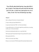 Tài liệu Thay đổi giấy phép thành lập hoặc công nhận điều lệ quỹ có phạm vi hoạt động toàn quốc hoặc liên tỉnh hoặc quỹ do tổ chức, cá nhân nước ngoài góp tài sản với cá nhân, tổ chức Việt Nam để thành lập, hoạt động pptx