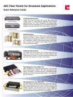 Tài liệu ADC Fiber Panels for Broadcast Applications pptx