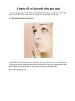 Tài liệu 5 bước để có làn môi siêu gợi cảm ppt