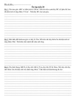 Gián án ôn tập tuần 21