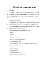 Tài liệu Giáo trình Bệnh rò hậu môn(mạch lươn) pdf