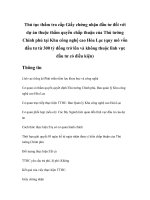 Tài liệu Thủ tục thẩm tra cấp Giấy chứng nhận đầu tư đối với dự án thuộc thẩm quyền chấp thuận của Thủ tướng Chính phủ tại Khu công nghệ cao Hòa Lạc (quy mô vốn đầu tư từ 300 tỷ đồng trở lên và không thuộc lĩnh vực đầu tư có điều kiện) pdf