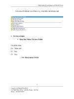 Tài liệu TÀI SẢN CỐ ĐỊNH VÀ CÔNG CỤ, CHI PHÍ CHỜ PHÂN BỔ pdf