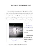 Tài liệu Điều trị và dự phòng thoái hóa khớp pdf