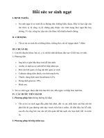 Tài liệu Giáo trình Hồi sức sơ sinh ngạt pdf