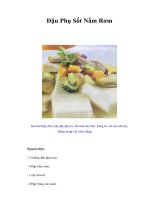 Tài liệu Đậu Phụ Sốt Nấm Rơm docx