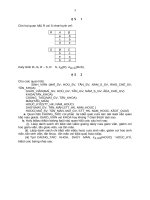 Tài liệu Hệ CSDL