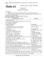 Bài giảng Giáo án tuần 23-24