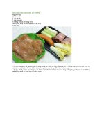 Gà cuộn xúc xích 