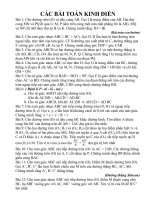 Bài soạn Các bài toán Hình học kinh điển