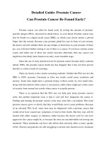 Tài liệu Detailed Guide: Prostate Cancer Can Prostate Cancer Be Found Early? pptx