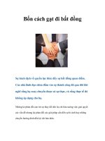 Tài liệu Bốn cách gạt đi bất đồng pptx