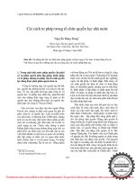 Cải cách tư pháp trong tổ chức quyền lực nhà nước 