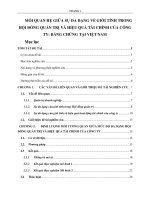 Mối quan hệ giữa sự đa dạng về giới tính trong hội đồng quản trị và hiệu quả tài chính của công ty bằng chứng tại việt nam 