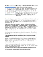 Tài liệu Xác định Service nào đang chạy dưới một SVCHOST.EXE process ppt