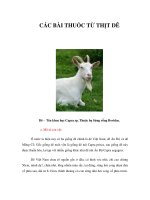 Tài liệu CÁC BÀI THUỐC TỪ THỊT DÊ ppt