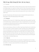 Một số quy định chung khi làm việc tại công ty