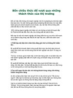 Tài liệu Bốn chiêu thức để vượt qua những thách thức của thị trường doc