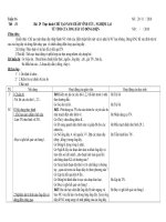 Bài giảng Giáo án từ tiết 31-34