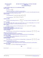 Tài liệu Đề thi tuyển sinh Đại học, cao đẳng môn Toán - Đề số 3 doc