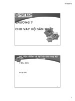CHO VAY HỘ SẢN XUẤT
