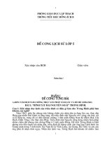 Bài soạn Đề cương ôn tập môn Lịch sử