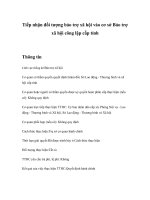 Tài liệu Tiếp nhận đối tượng bảo trợ xã hội vào cơ sở Bảo trợ xã hội công lập cấp tỉnh ppt