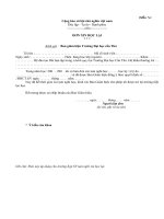 Tài liệu Đơn xin học lại ppt