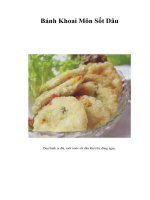 Tài liệu Bánh Khoai Môn Sốt Dâu pptx