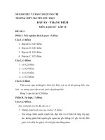 Gián án Dap an de kiem tra hoc ki I -2009 - 2010.2