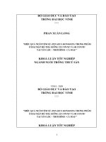 Hiệu quả nuôi tôm sú (penaeus monodon) thương phẩm ở hai mật độ thả giống 25 conm và 40 con m tại tân lộc   thới bình   cà mâu 