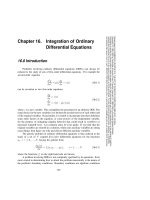 Tài liệu Integration of Ordinary Differential Equations part 1 doc