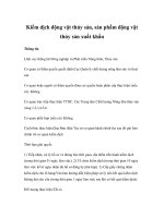 Tài liệu Kiểm dịch động vật thủy sản, sản phẩm động vật thủy sản xuất khẩu pptx