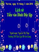 Tài liệu Lịch sử 28 Tiến vào dinh Độc Lập