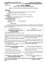 Bài soạn Giao an CN 8 chuan KTKN