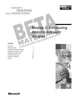 Tài liệu Module 2: Introducing Analysis Manager Wizards doc