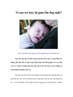 Tài liệu Vì sao trẻ hay bị giun lên ống mật? docx