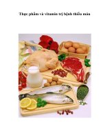 Tài liệu Thực phẩm và vitamin trị bệnh thiếu máu ppt