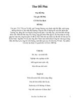 Bài giảng Thơ Đỗ Phủ