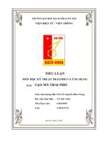 TIỂU LUẬN môn học kỹ THUẬT TRẢI PHỔ và ỨNG DỤNG đề tài tạo mã TRẢI PHỔ 